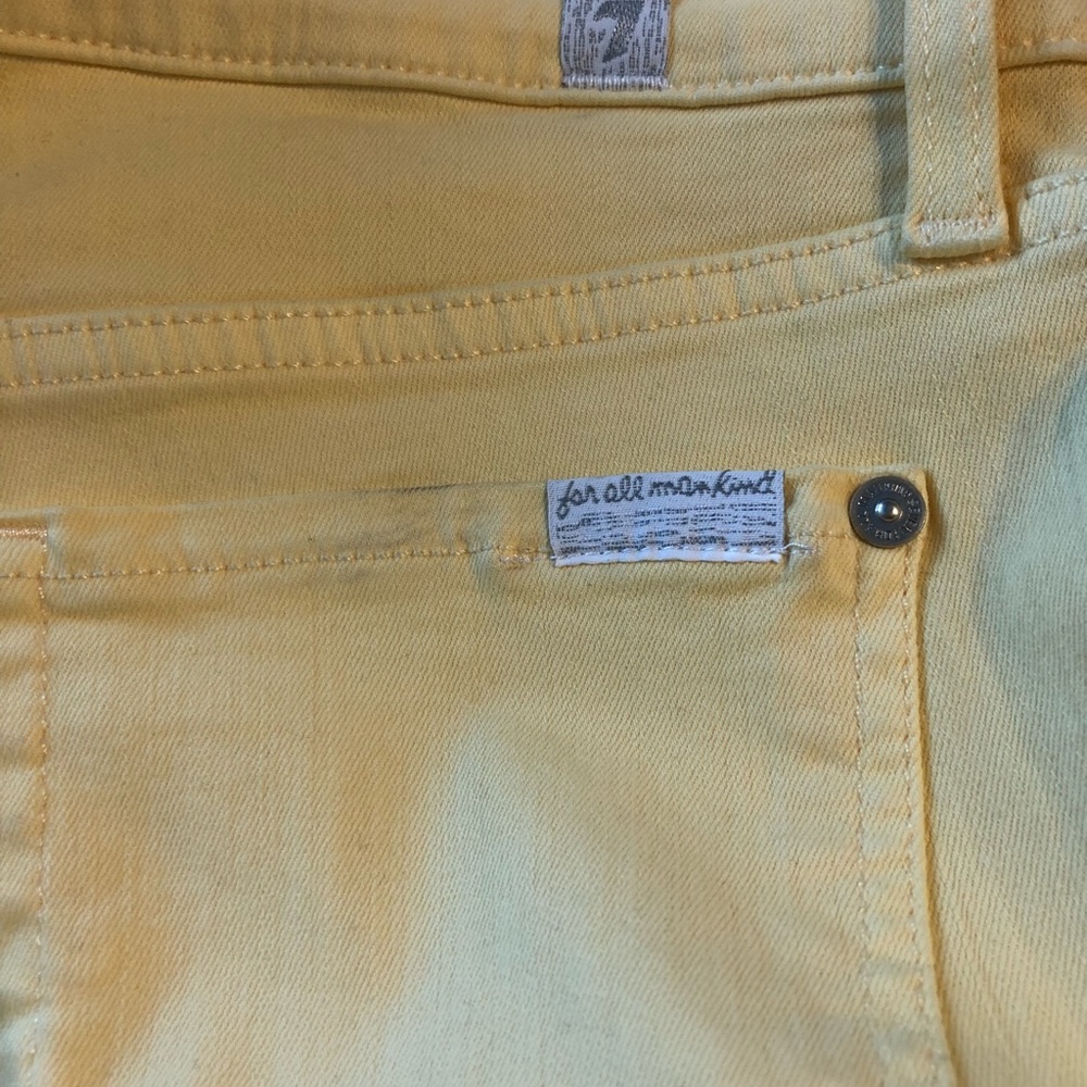 5[7ForAllMankind] Yellow stretchy skinny - Picture 8 of 8